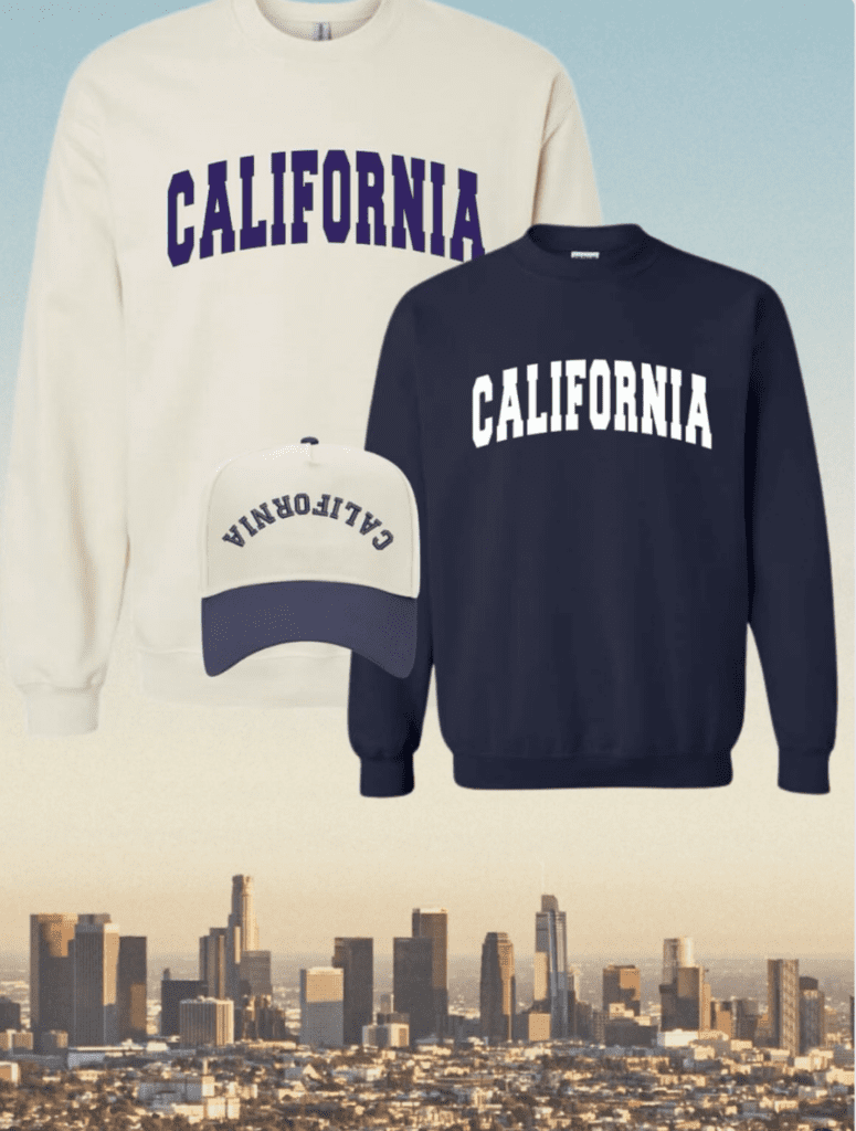 Sprinkled with Pink, an online clothing store known for its customizable and trendy clothing, has launched the California Collection. This exclusive line features two sweatshirts and two hats, with 100% of the proceeds supporting rebuilding efforts in Southern California.